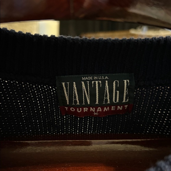 Vintage Chief Illiniwek University of Illinois Navy Crew Neck Sweater - Picture 2 of 6